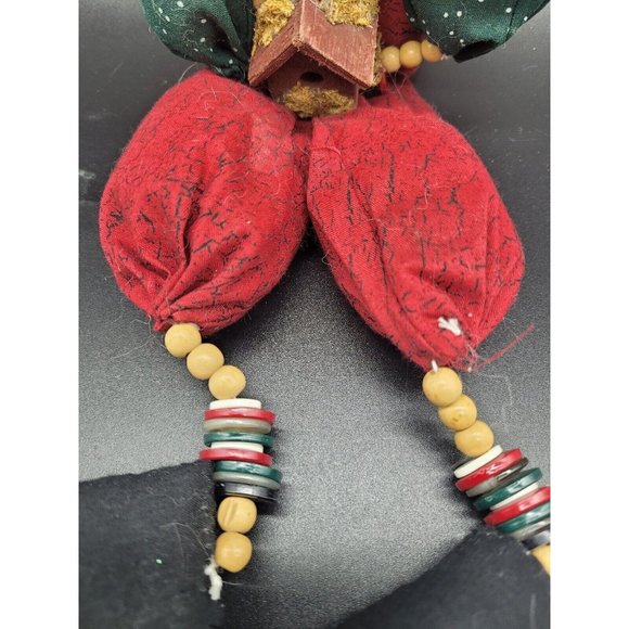 Reindeer Shelf Sitter w/ bead & button dangle legs - Super Cute! - Picture 2 of 5